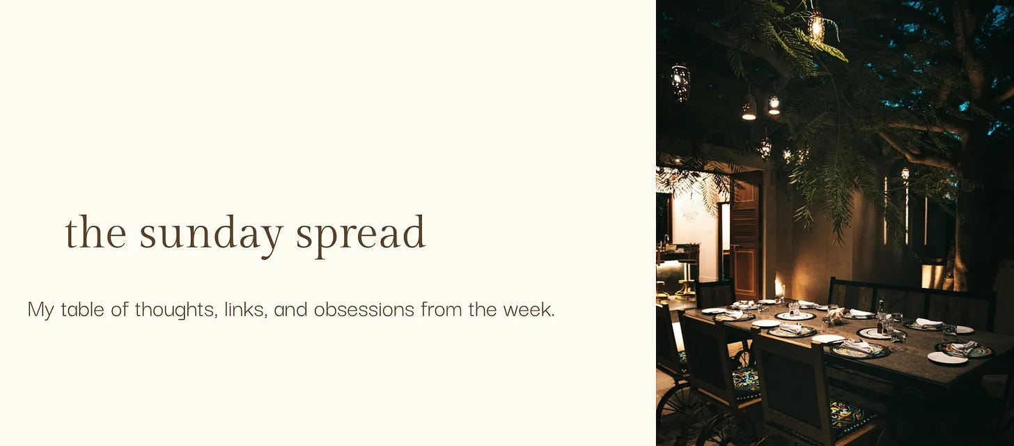 The Sunday Spread - Divya's Substack