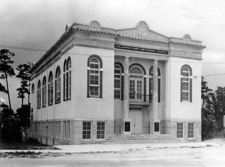 Holleman Park Methodist Church in 1925. Courtesy of Casey M. Piket.