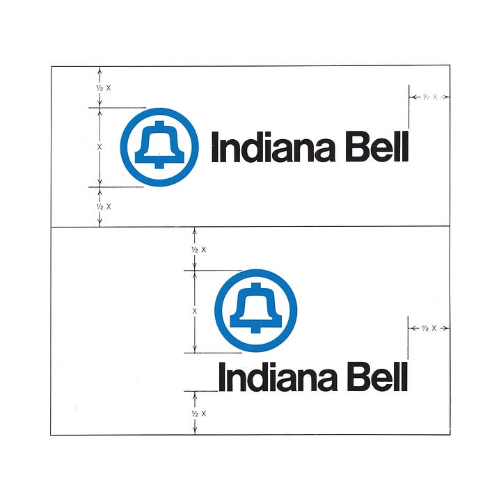 Saul Bass & Associates logo and corporate identity/ for AT&T