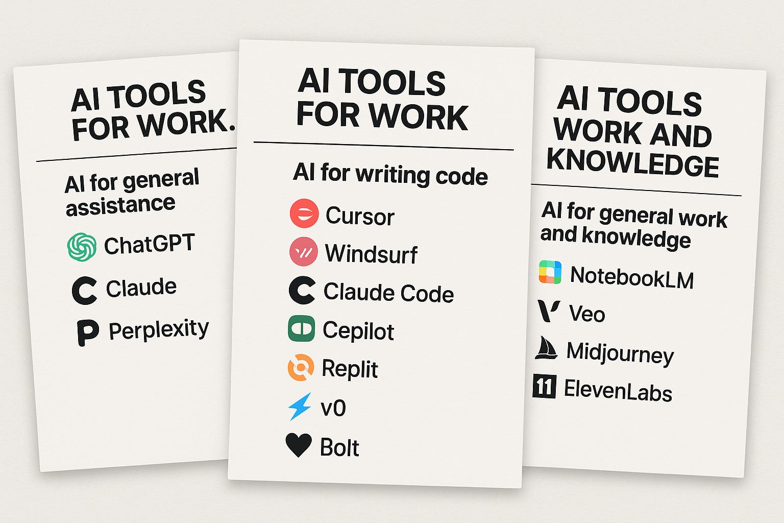 The ultimate overview of AI tools for work