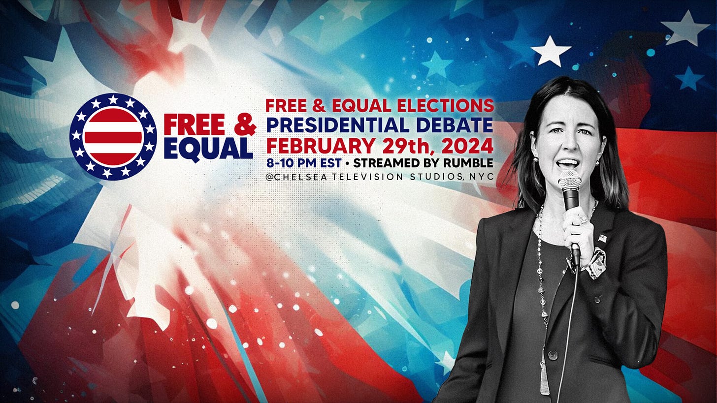 Promo image for tonight's debate