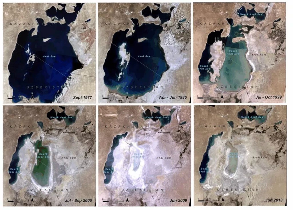 Overview of the Aral Sea disaster - Grow The Flow - Utah