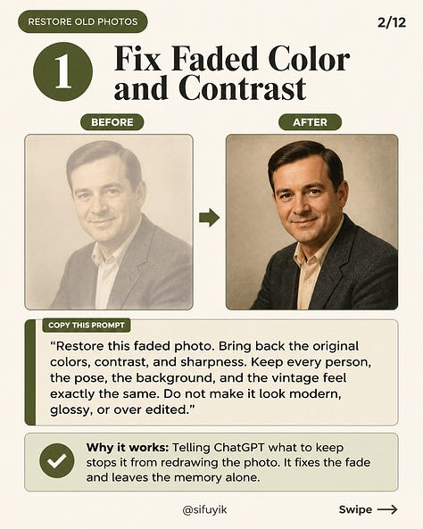 ChatGPT Can Restore Your Old Family Photos! Scan or take a photo in ...