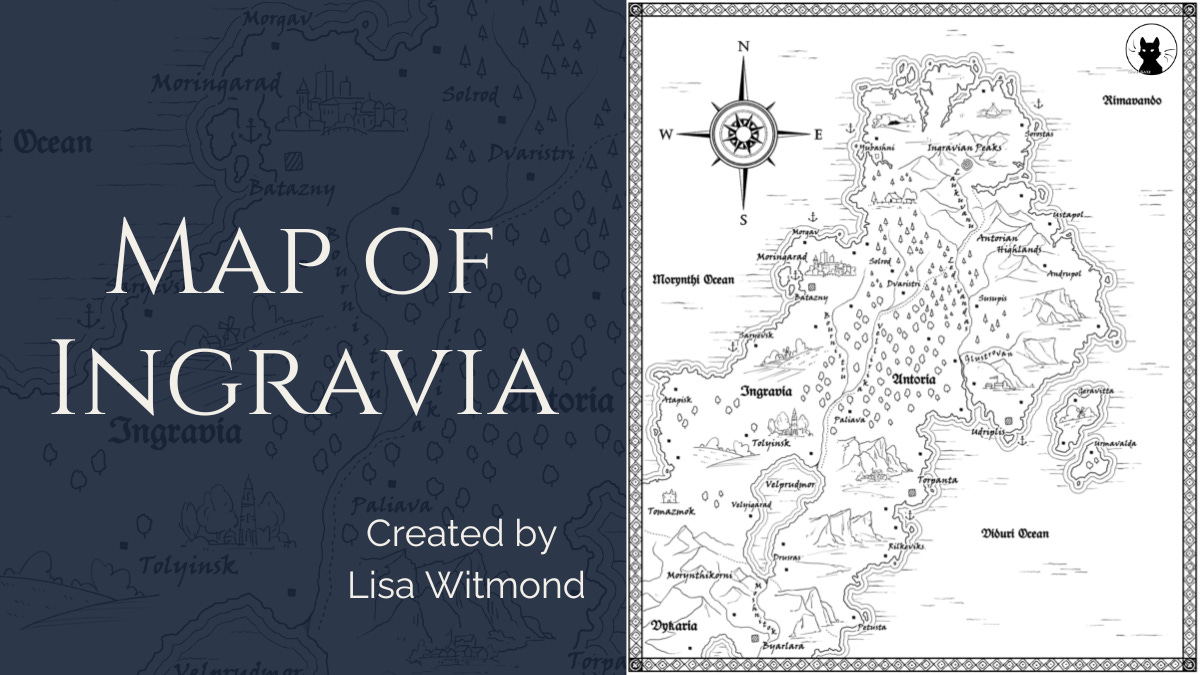 Map of Ingravia - artwork by Lisa Witmond
