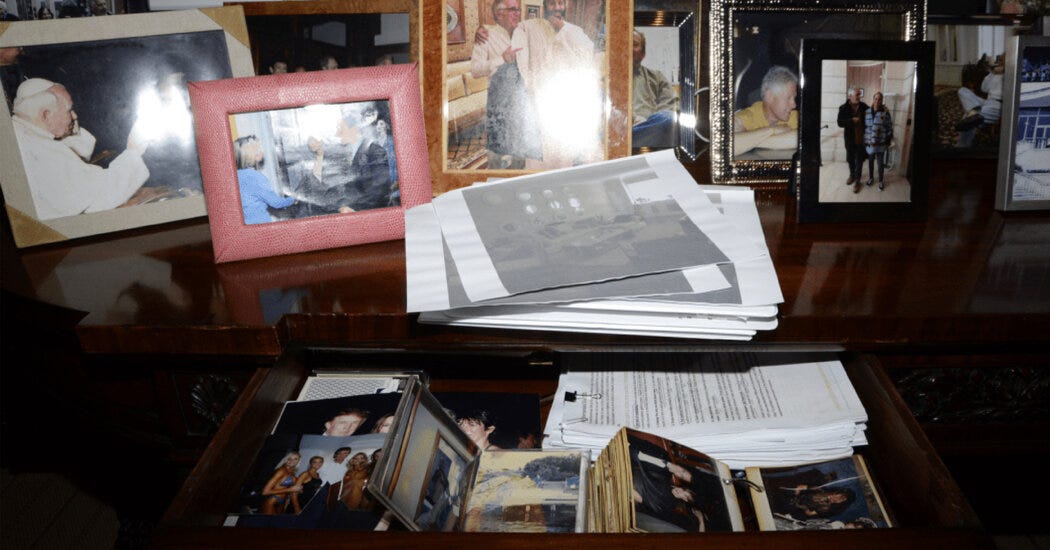 Epstein Files Photos Disappear From Government Website, Including One of  Trump - The New York Times