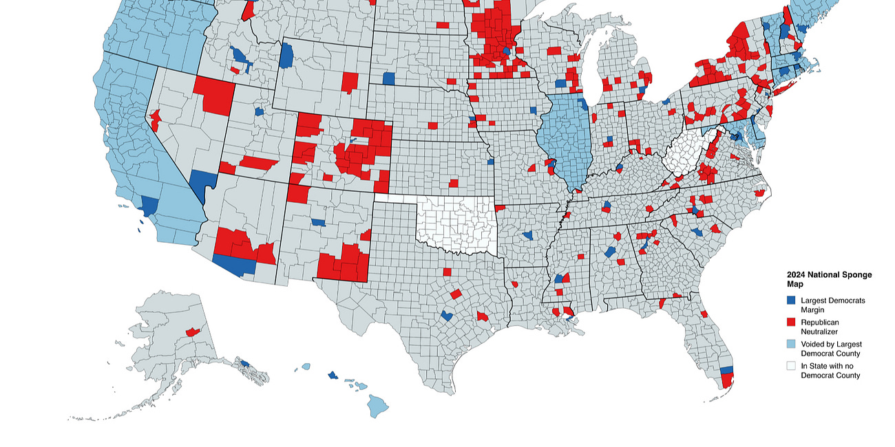 The Dirty Dozen: Democrats Have 12 States Under Control By One Single County (2025 Update)