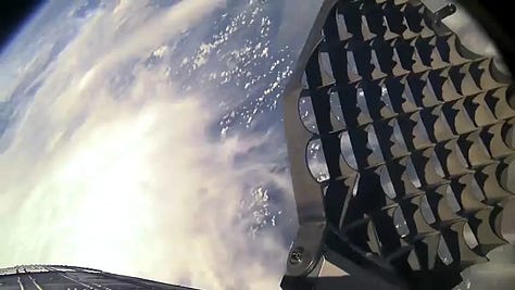 Grid fins installed for their first, fourth, and sixth tests.