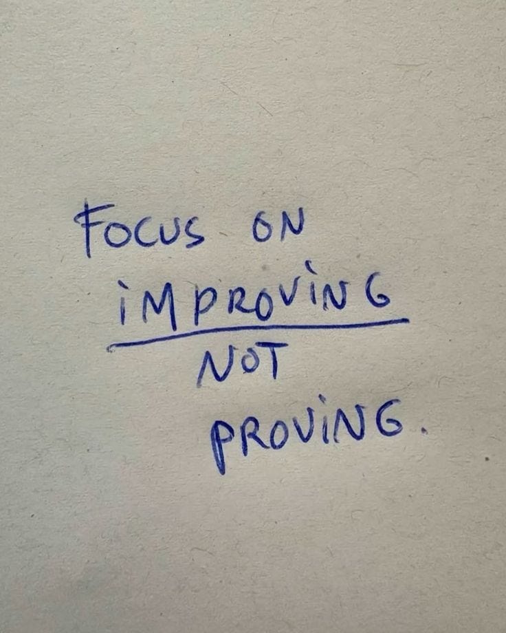 This may contain: a piece of paper with writing on it that says focus on imppoing not providing