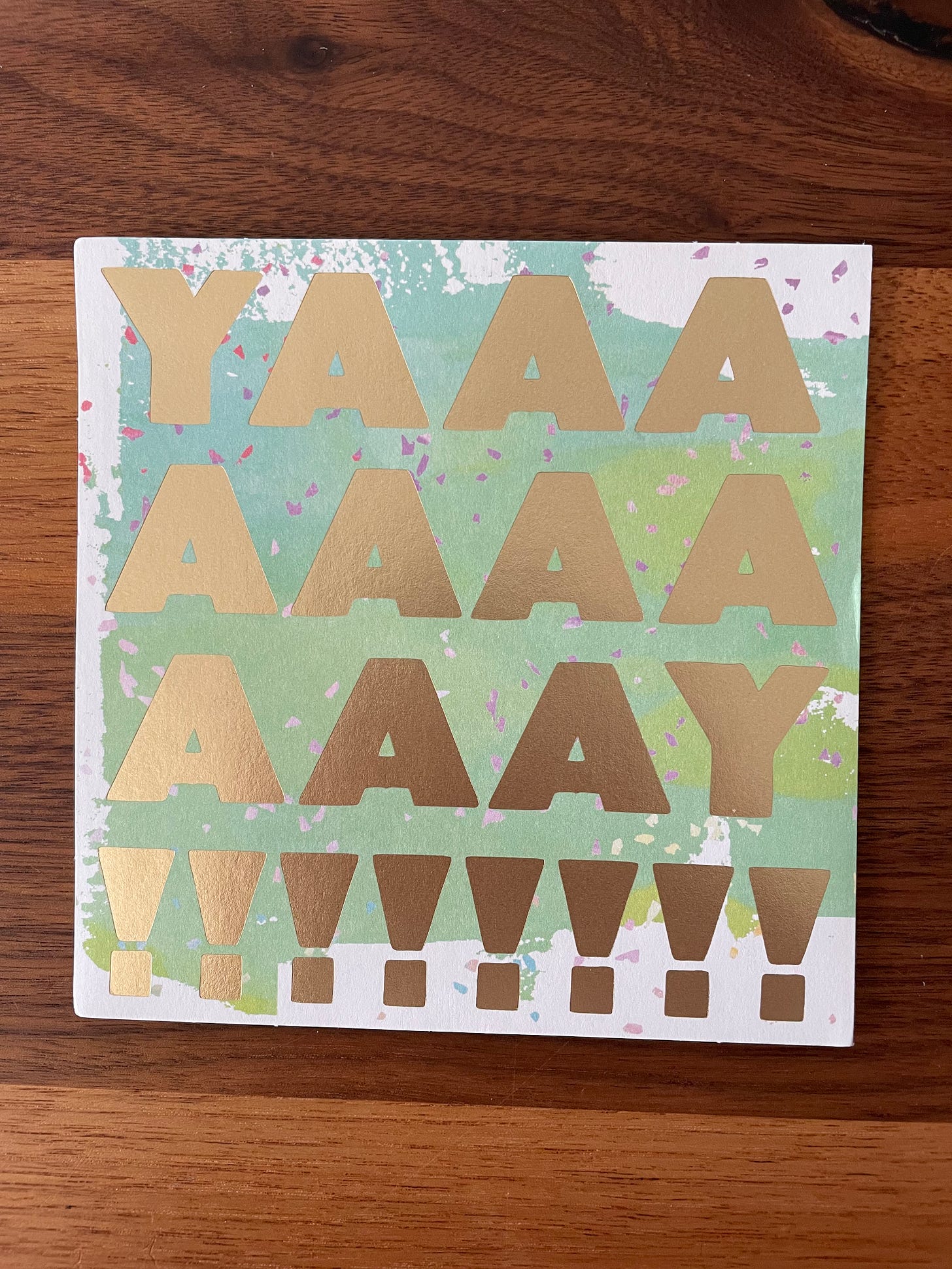 yay congratulations card