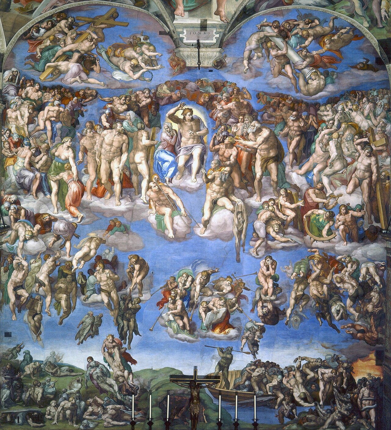 Michelangelo's Last Judgment fresco with nude figures that drew Vatican criticism Michelangelo's Last Judgment fresco with nude figures that drew Vatican criticism