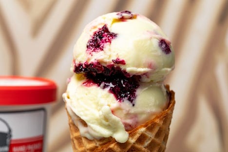 Meyer Lemon Blueberry Buttermilk Custard