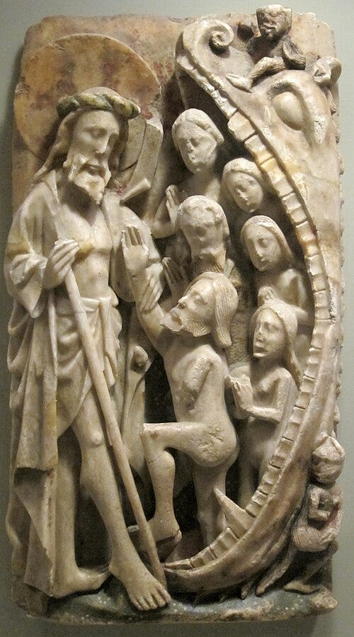 File:'Harrowing of Hell', 15th century English alabaster relief with traces of poychrome and gilding.JPG File:'Harrowing of Hell', 15th century English alabaster relief with traces of poychrome and gilding.JPG