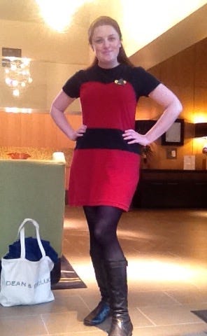 Me in my Star Trek Costume Me in my Star Trek Costume