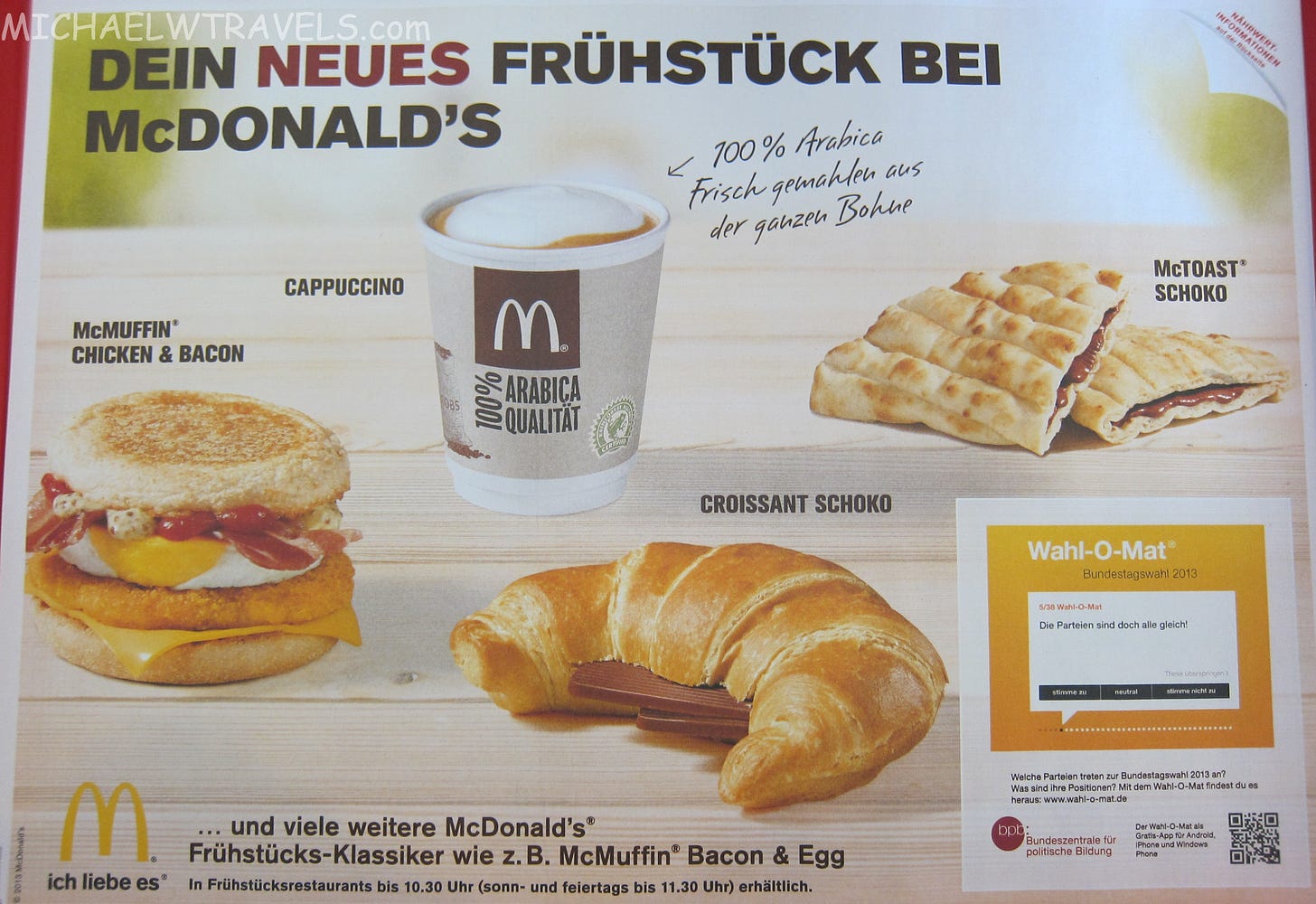 Disappointing Breakfast Menu Items At McDonald's In Germany - Michael W  Travels...