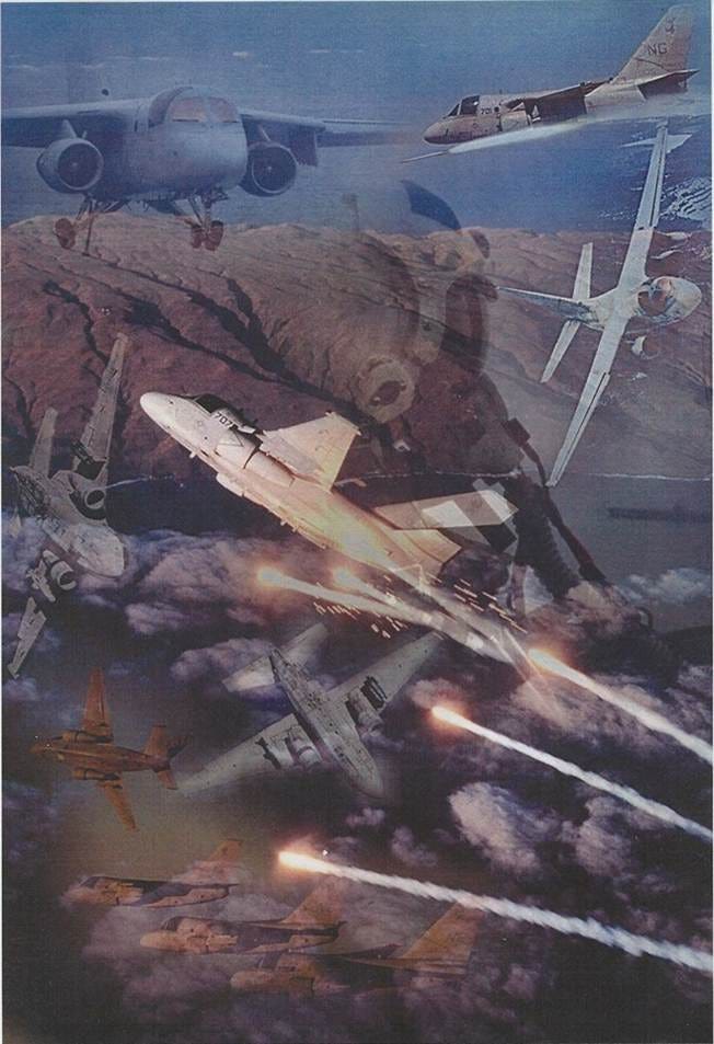 A collage of airplanes flying in the sky