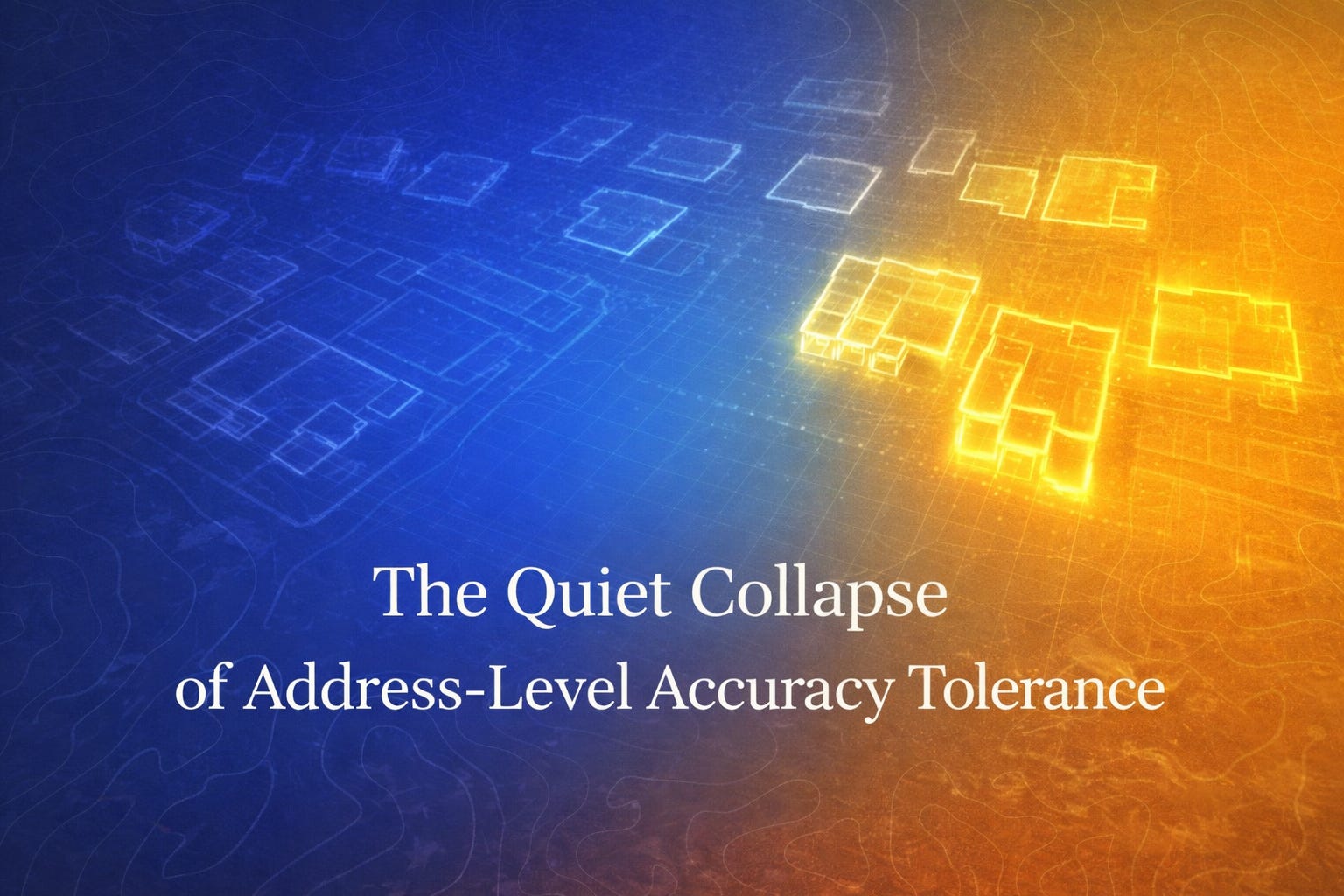 The Quiet Collapse of Address-Level Accuracy Tolerance