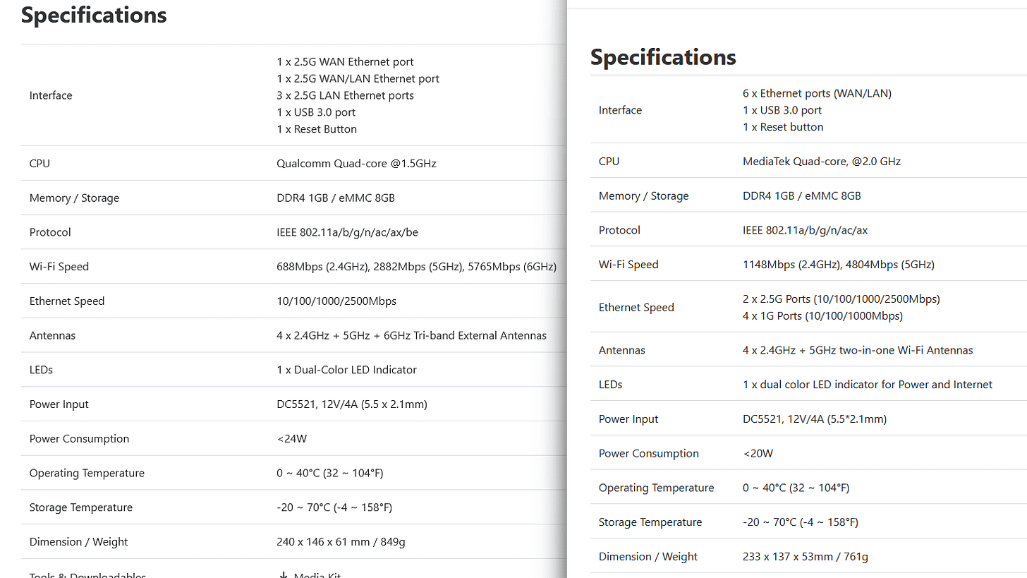 Flint 3 (left) vs Flint 2 (right)