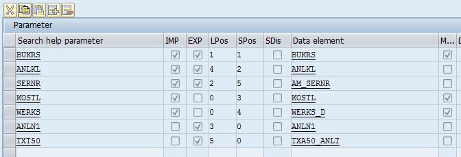 import-export-fieldlist-ddic-se11-search-help