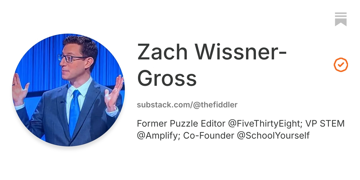 Zach Wissner-Gross | Substack