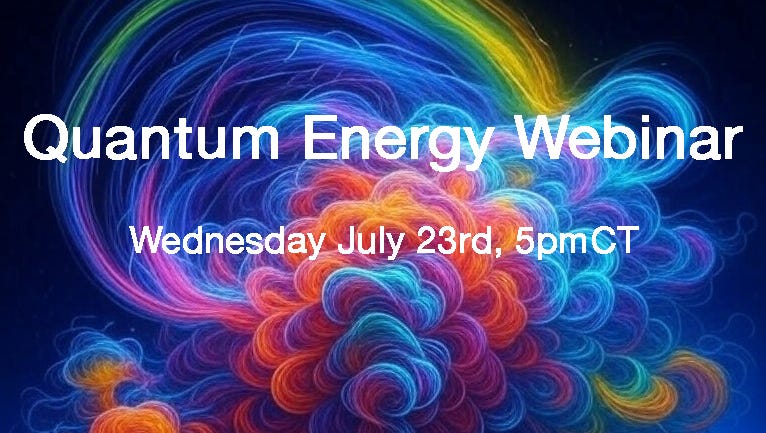 Starting at 5pmCT Today! First of its Kind! Quantum Energy Webinar Q&A with World Leading Scientists Ian Mitchell and Philipp