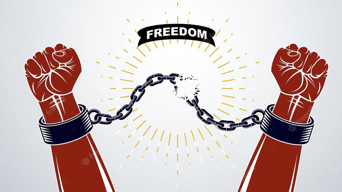 I stand on the side of freedom. And I'm not ashamed of it...