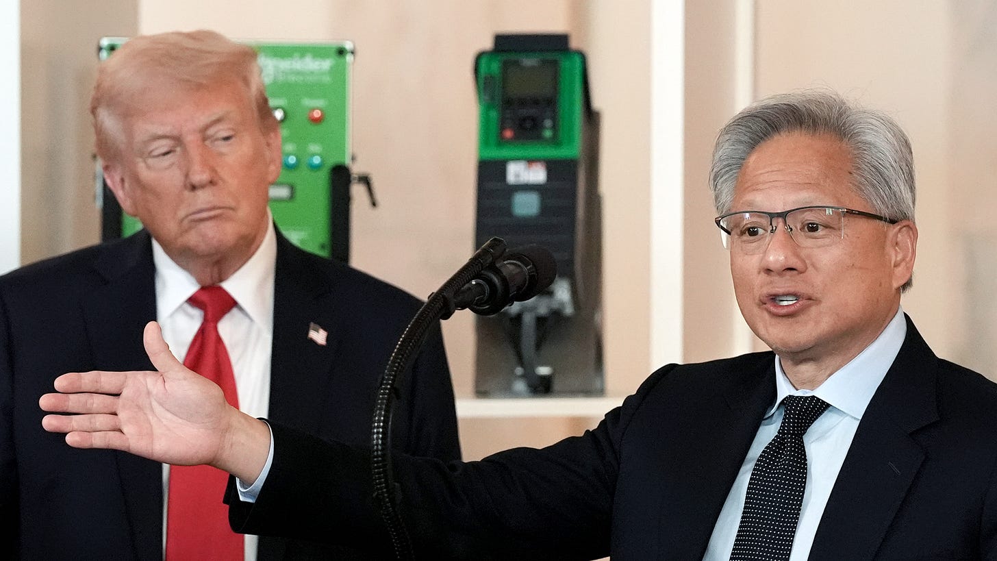 Jensen Huang Used to Delegate Politics—Until Trump's Return — The  Information