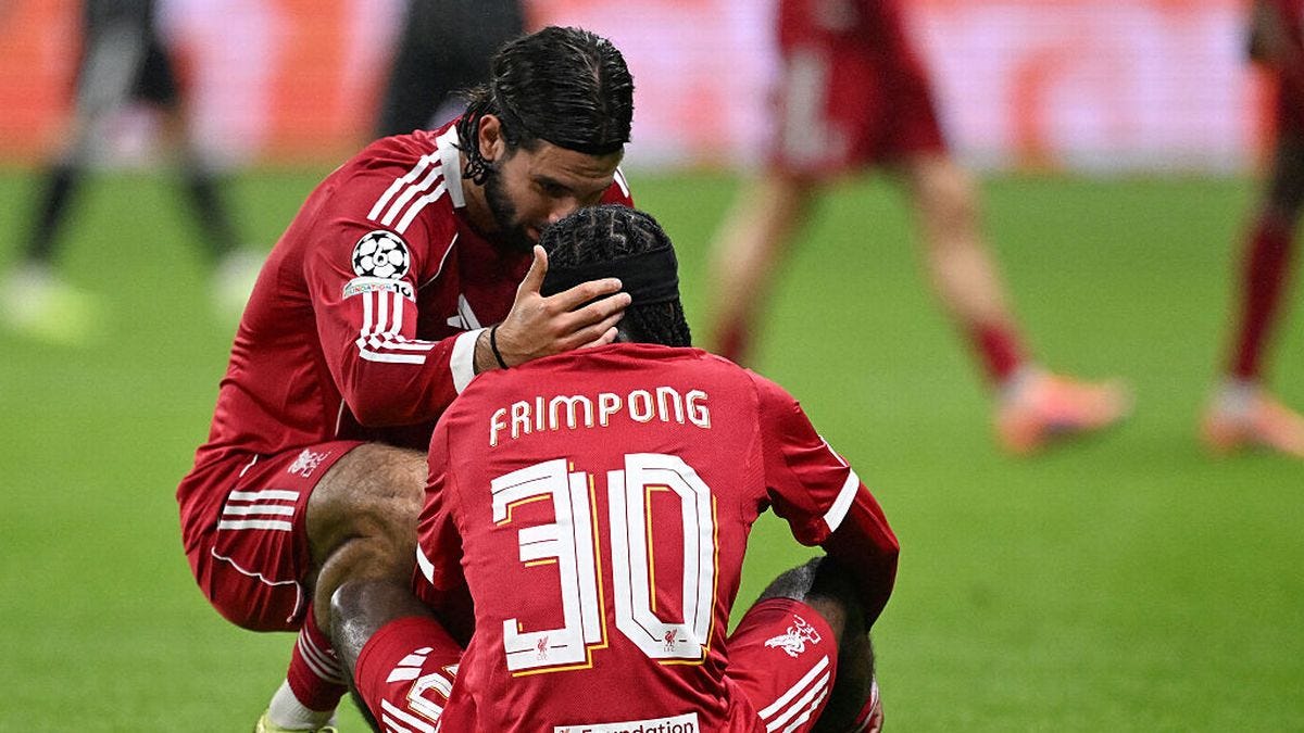Liverpool suffer brutal Jeremie Frimpong injury blow after limping off with  hamstring issue - Mirror Online