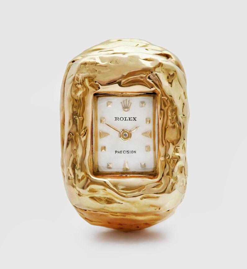 Poop - Customised Vintage Rolex Precision Ladies Ring Watch 10
