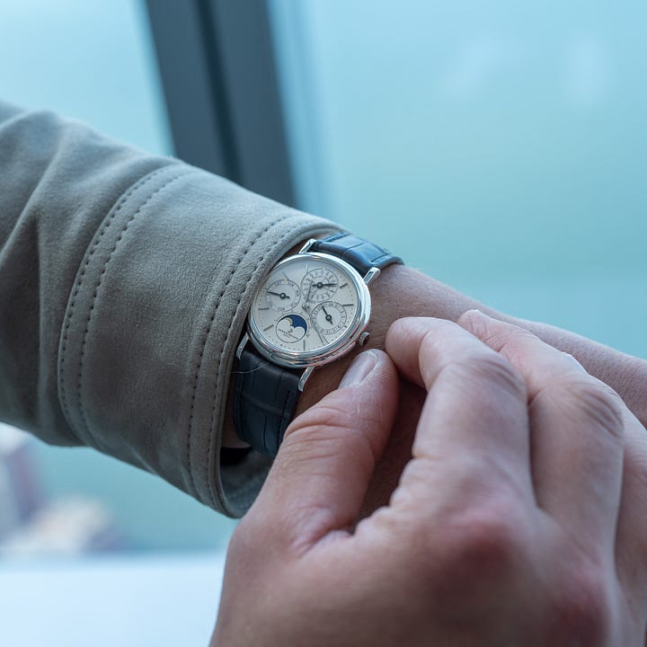 90s Vacheron Constantin perpetual calendar and a Cartier-signed Patek Philippe Ellipse