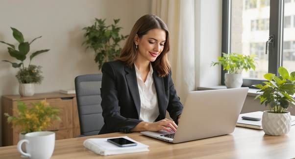 Professional Business Consultant Lauren Magenta Workspace Professional Business Consultant Lauren Magenta Workspace
