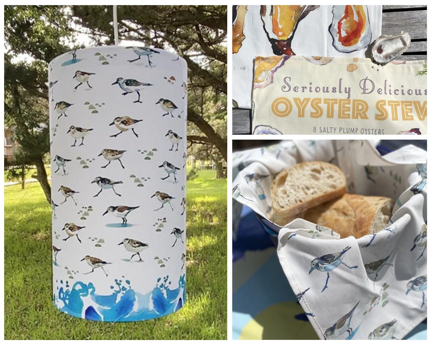 collage of textiles from artist vicky lowe