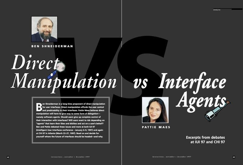 Ben Shneiderman & Pattie Maes
