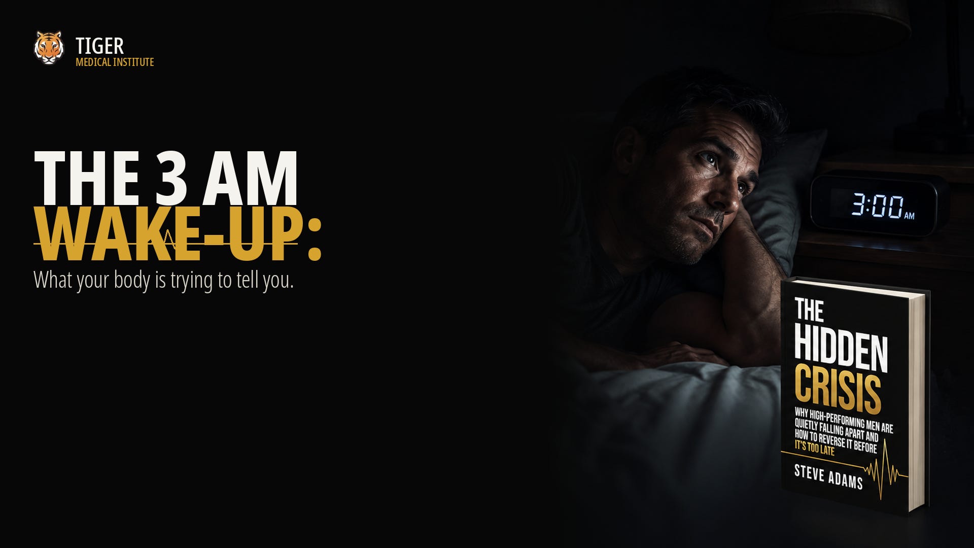 The 3 AM wake-up: what your body is trying to tell you.