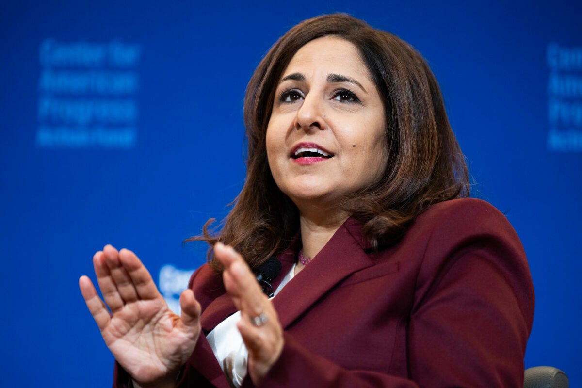 Neera Tanden reemerges at CAP, draws red lines against extremists in Dem Party Neera Tanden reemerges at CAP, draws red lines against extremists in Dem Party