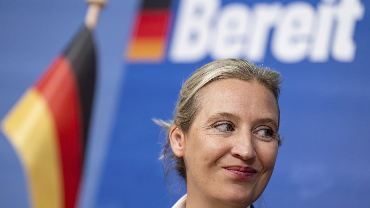 German far-right leader says gains in state elections show her party has  'arrived' | AP News