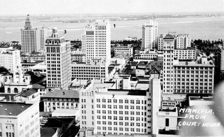 Cover: Panoramic view of the Miami Skyline from the Dade County Courthouse in 1955. Courtesy of Casey M. Piket. Cover: Panoramic view of the Miami Skyline from the Dade County Courthouse in 1955. Courtesy of Casey M. Piket.