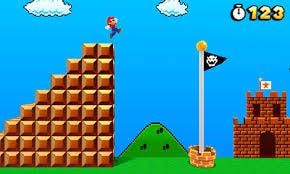Super Mario Finish Line Bookcase – Experimenting with Crafts