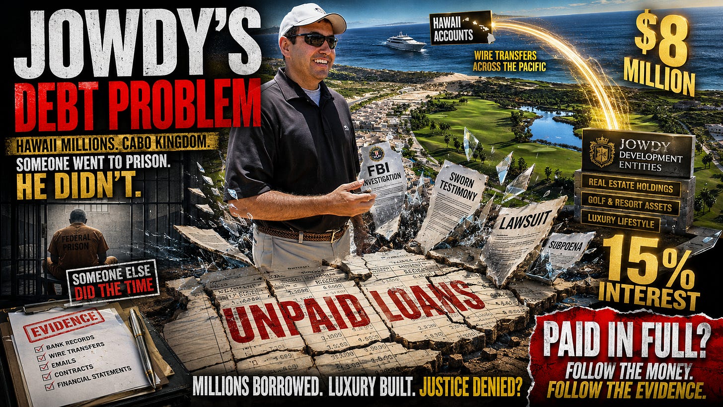 Loans Ken Jowdy Couldn't Erase: Evidence shows that millions transferred into Mexico projects were described as loans before Kenner’s trial.