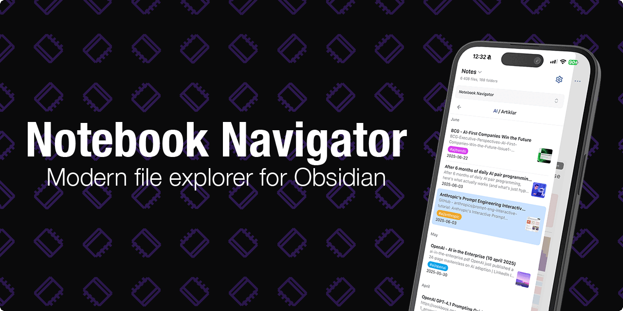 Навигация для Obsidian в стиле Evernote