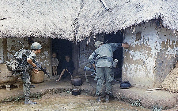Public Domain: U.S. Soldiers at Vietnamese Hut by Lawrence… | Flickr