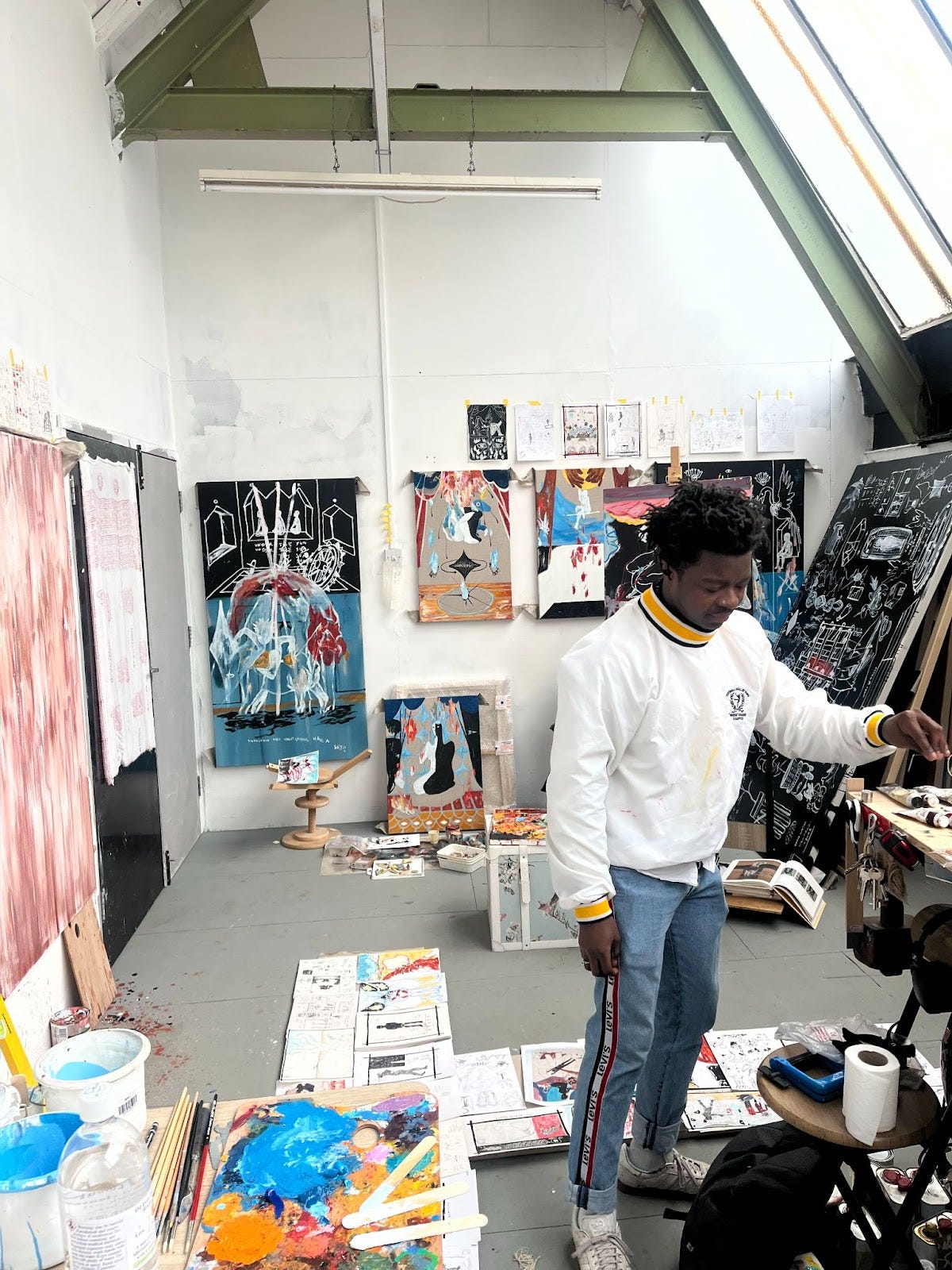 Kay Gasei in his studio