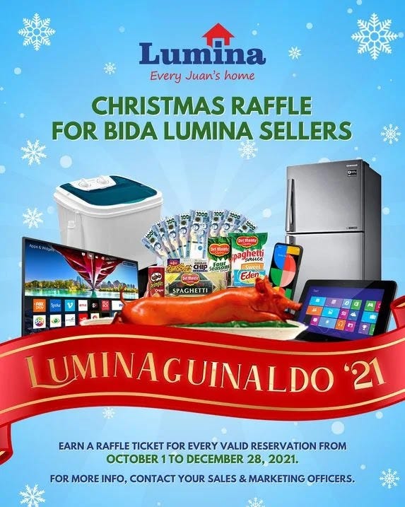 Lumina Homes sellers' promo