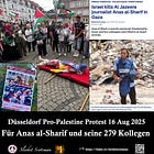 Für Anas al-Sharif und seine 279 Kollegen (for Anas al-Sharif and his 279 colleagues)