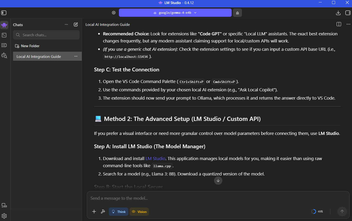 Building a Fully Local AI Workspace Inside VS Code