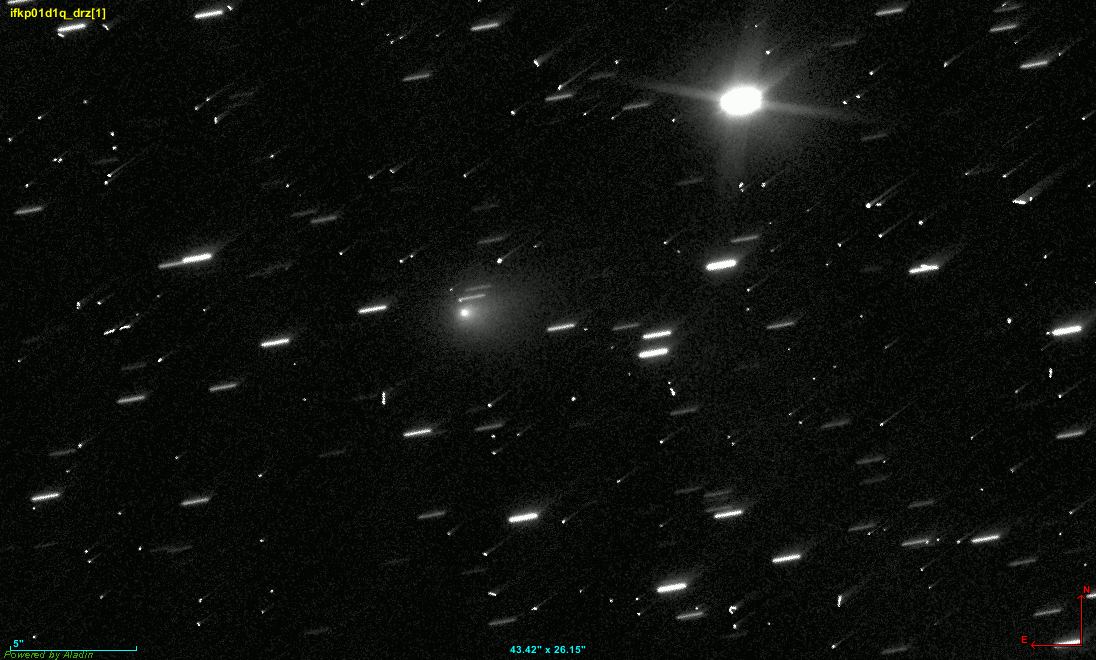 3I/ATLAS moving across a field of stars, as seen by the Hubble Space Telescope 3I/ATLAS moving across a field of stars, as seen by the Hubble Space Telescope