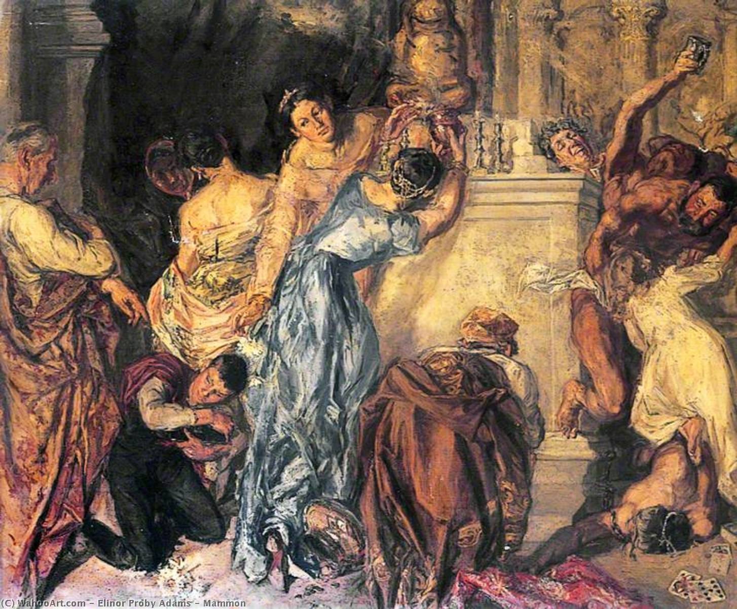 Paintings Reproductions | Mammon, 1906 by Elinor Proby Adams (1885-1945,  United Kingdom) | ArtsDot.com