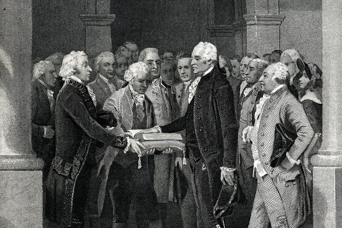 The nation's first transfer of power from George Washington to John ... The nation's first transfer of power from George Washington to John ...