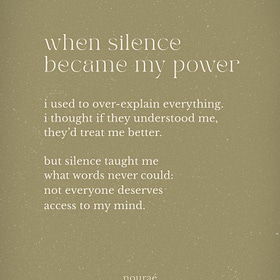 let silence be your superpower