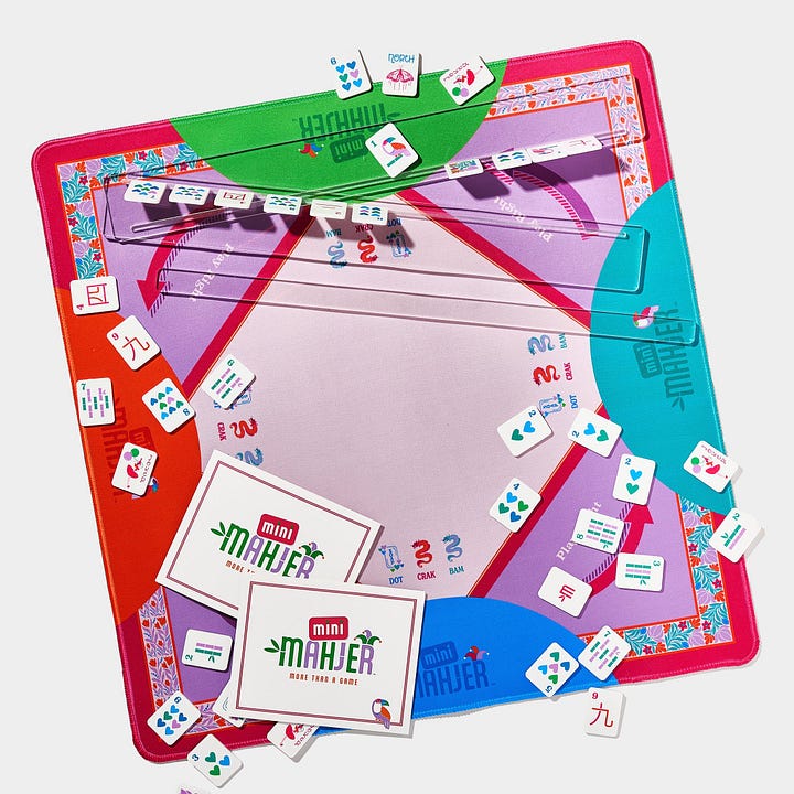 Trendy luxe Mahjong sets for Gen Z, teens, young people and high schoolers.