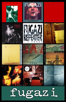 FUGAZI album discography magnet (4.5" x 3.5") punk rock minor threat bad  brains | eBay